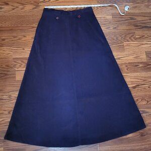 Full Length Purple Skirt with Pockets and Beltloops